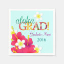 Aloha Grad Hawaiian Luau Napkins