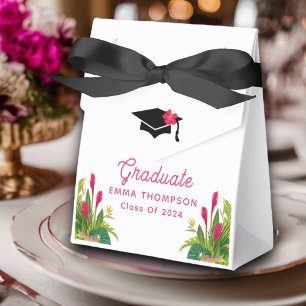 Aloha Graduation Luau Class Of 2024 Favor Boxes