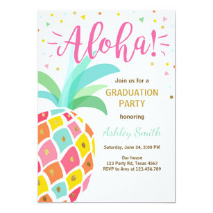 hawaii graduation invitations zazzle