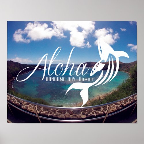 Aloha Hanauma Bay Hawaii Poster