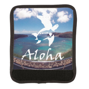 Aloha Hanauma Bay Hawaii Turtle Luggage Handle Wrap