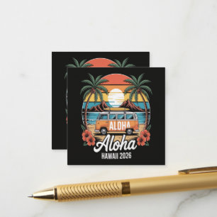 Aloha Hawaii 2026 Enclosure Card