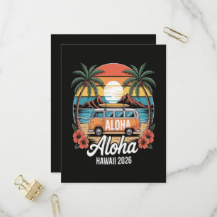 Aloha Hawaii 2026 Invitation Postcard