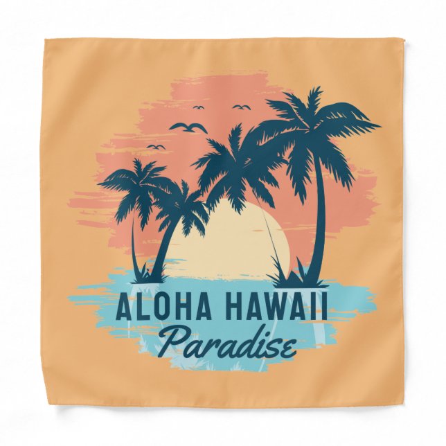 aloha hawaii  bandana (Front)