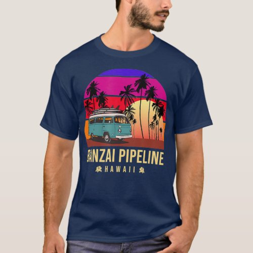 Aloha Hawaii  Banzai Pipeline Surf Van Vintage T_Shirt