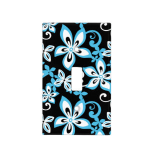 ALOHA HAWAII (BLACK/BLUE) LIGHT SWITCH COVER