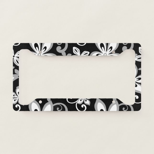 ALOHA HAWAII (BLACK/GRAY) LICENSE PLATE FRAME (Front)
