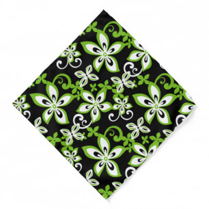 ALOHA HAWAII (BLACK/LIME) Bandana