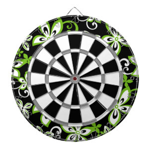 ALOHA HAWAII (BLACK/LIME) DART BOARD