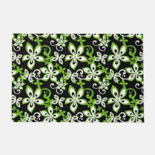 ALOHA HAWAII (BLACK/LIME) DOORMAT