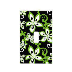 ALOHA HAWAII (BLACK/LIME) LIGHT SWITCH COVER