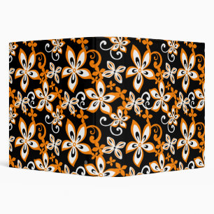 ALOHA HAWAII (BLACK/ORANGE) 3 RING BINDER