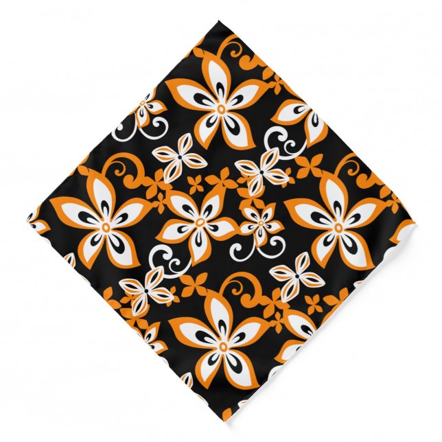ALOHA HAWAII (BLACK/ORANGE) Bandana (Front)