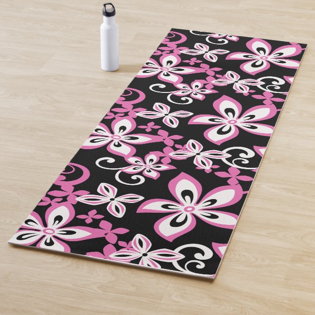 ALOHA HAWAII (BLACK/PINK) YOGA MAT (In Situ)