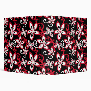 ALOHA HAWAII (BLACK/RED) 3 RING BINDER