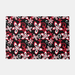 ALOHA HAWAII (BLACK/RED) DOORMAT