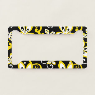 ALOHA HAWAII (BLACK/YELLOW) LICENSE PLATE FRAME