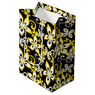 ALOHA HAWAII (BLACK/YELLOW) MEDIUM GIFT BAG