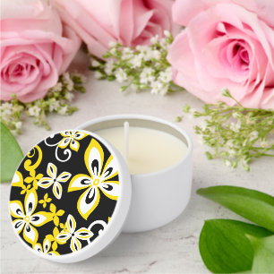 ALOHA HAWAII (BLACK/YELLOW) MINI CANDLE FAVORS