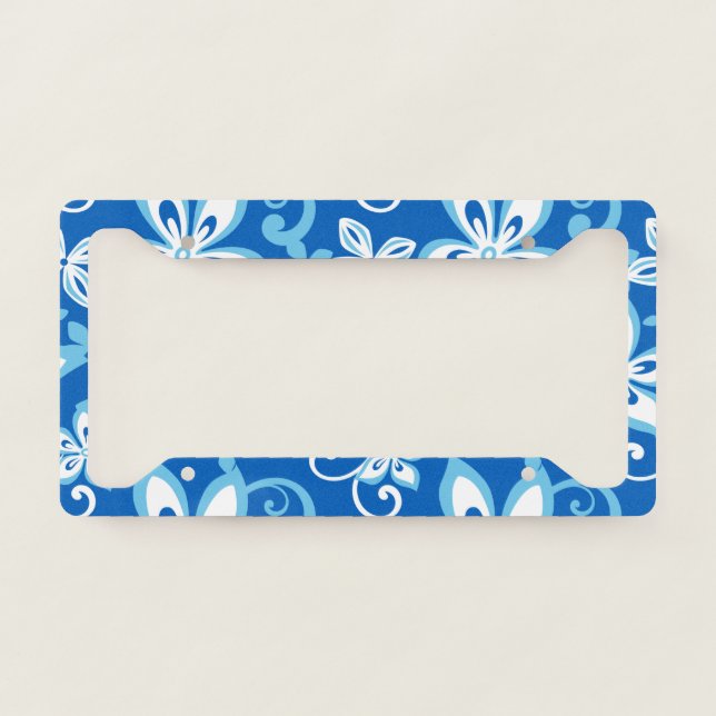 ALOHA HAWAII (BLUE x 2) LICENSE PLATE FRAME (Front)