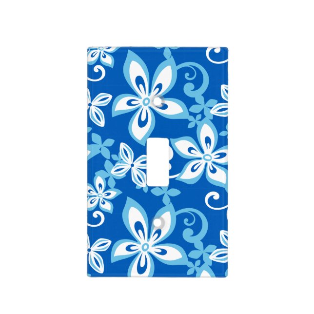 ALOHA HAWAII (BLUE x 2) LIGHT SWITCH COVER (Front)