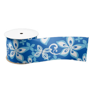 ALOHA HAWAII (BLUE x 2) SATIN RIBBON
