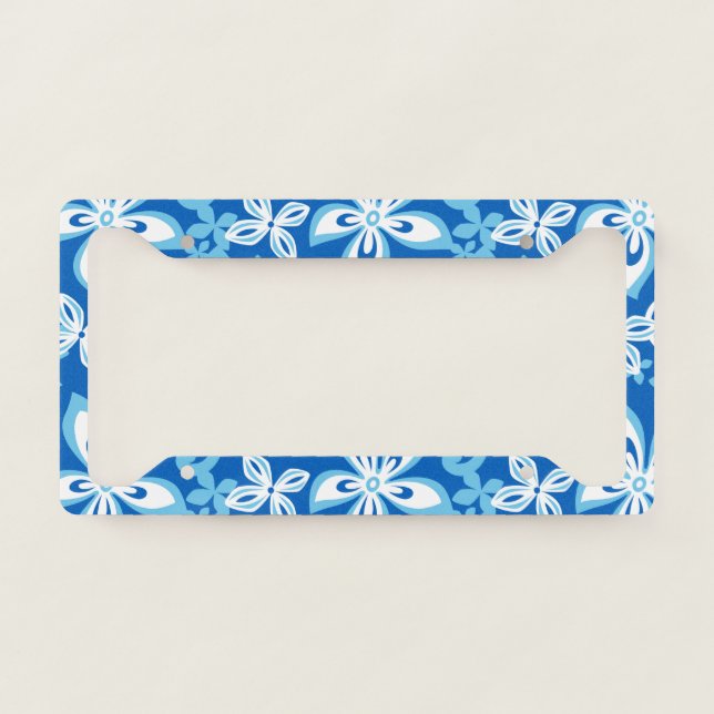 ALOHA HAWAII (BLUES) License Plate Frame (Front)