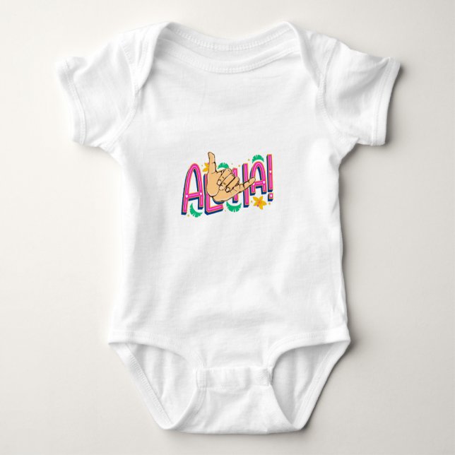 Aloha Hawaii Bodysuit T-Shirt (Front)