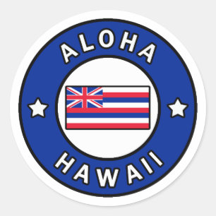 Aloha Hawaii Classic Round Sticker