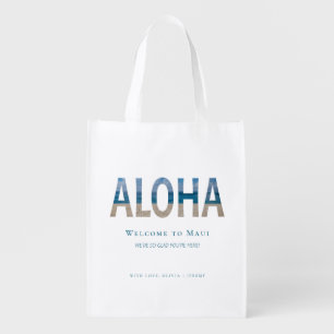 Aloha Hawaii Destination Wedding Guest Welcome Grocery Bag