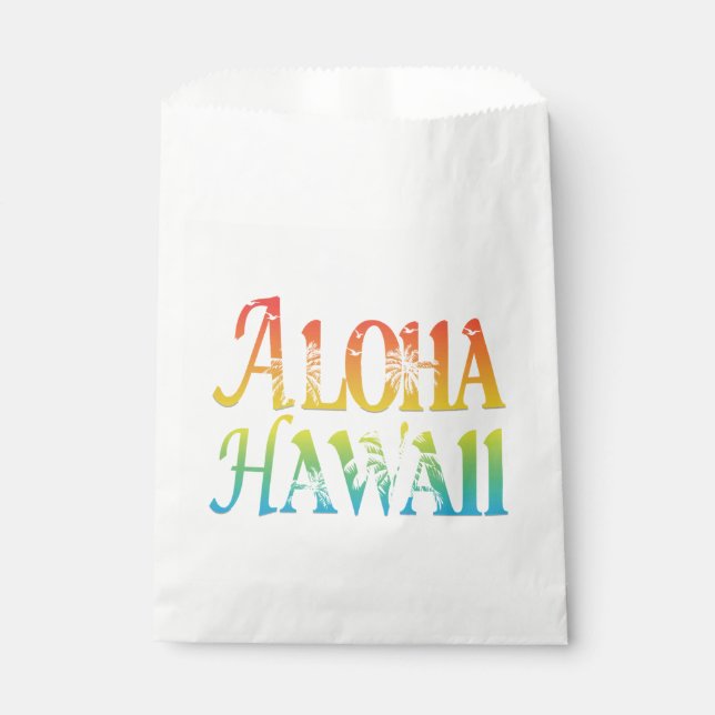 Aloha Hawaii Favor Bag (Front)