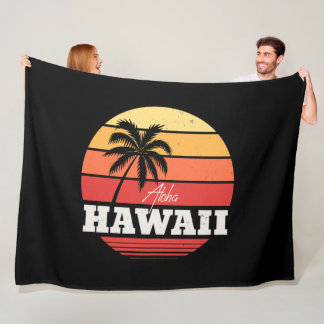 Aloha Hawaii Fleece Blanket