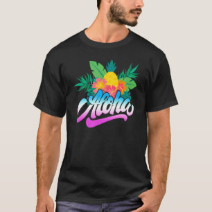 Aloha Hawaii From The Island Feel The Aloha Flower T-Shirt