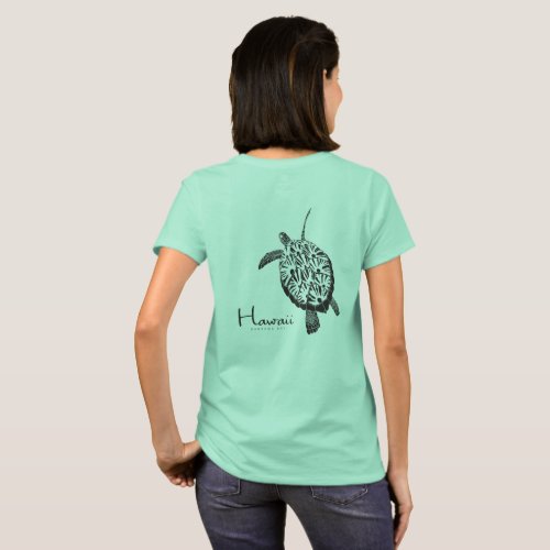 Aloha Hawaii Green Sea Turtle T_Shirt