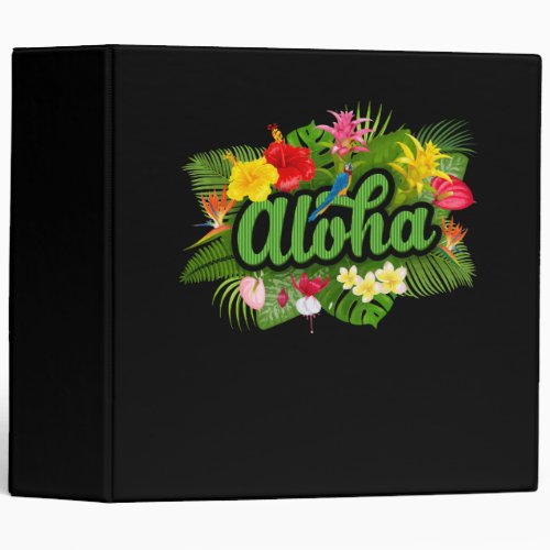 Aloha Hawaii Hawaiian Island 3 Ring Binder