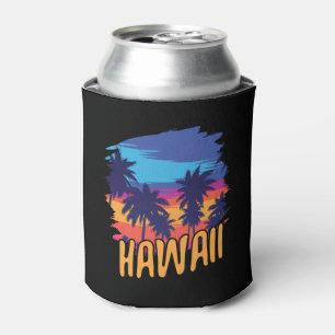 Aloha Hawaii Hawaiian Island Can Cooler