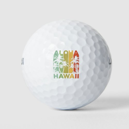 Aloha Hawaii Hawaiian Island Golf Balls