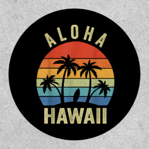 Aloha Hawaii Hawaiian Island Shirt Palm Beach Surf Patch