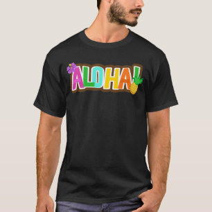 Aloha Hawaii Hawaiian Island Surfing Tropical  T-Shirt