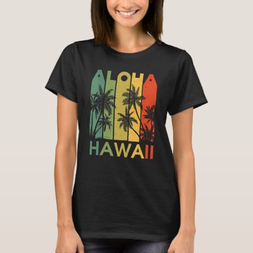 Aloha Hawaii Hawaiian Island  Vintage 1980s Throwb T_Shirt