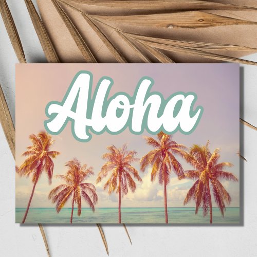 Aloha Hawaii Hawaiian Island Wedding Save the Date