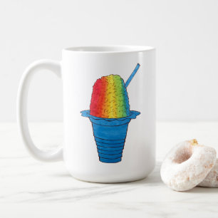ALOHA Hawaii Hawaiian Rainbow Shave Shaved Ice Coffee Mug
