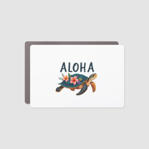 Aloha Hawaii Hawaiian-Shirt Turtle Hibiscus Kids G Car Magnet
