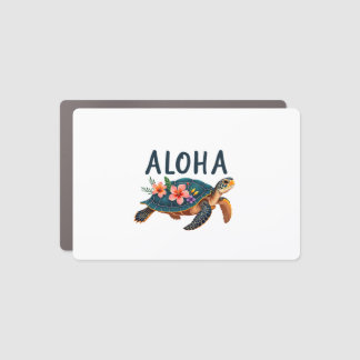 Aloha Hawaii Hawaiian-Shirt Turtle Hibiscus Kids G Car Magnet