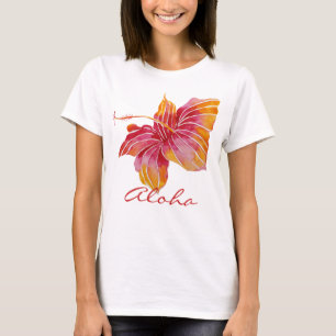 Aloha   Hawaii Hibiscus Flower T-Shirt