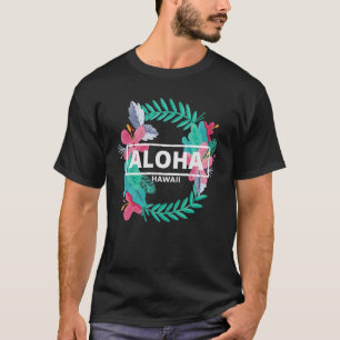 Aloha Hawaii - Hibiscus Flowers - Aesthetic Design T-Shirt