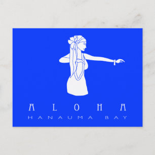 Aloha Hawaii Hula Dancer Postcard