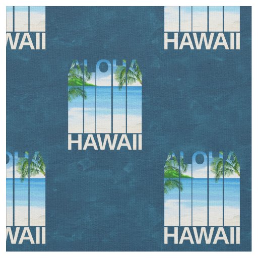 Aloha Hawaii Island Summer Islands Fabric