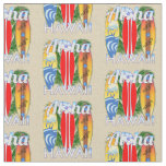 Aloha Hawaii Island Surfing Fabric