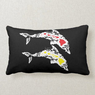 Aloha Hawaii Islands Dolphin Lumbar Pillow